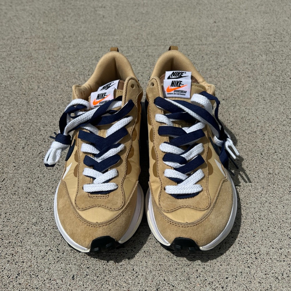 Nike X Sacai vaporwaffle Mens “Sesame Blue Void” - Picture 3 of 7